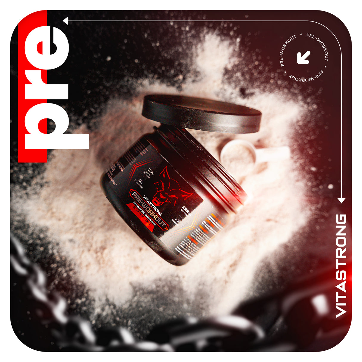 PREWORKOUT POWDER 300G - Immediate Energy Boost