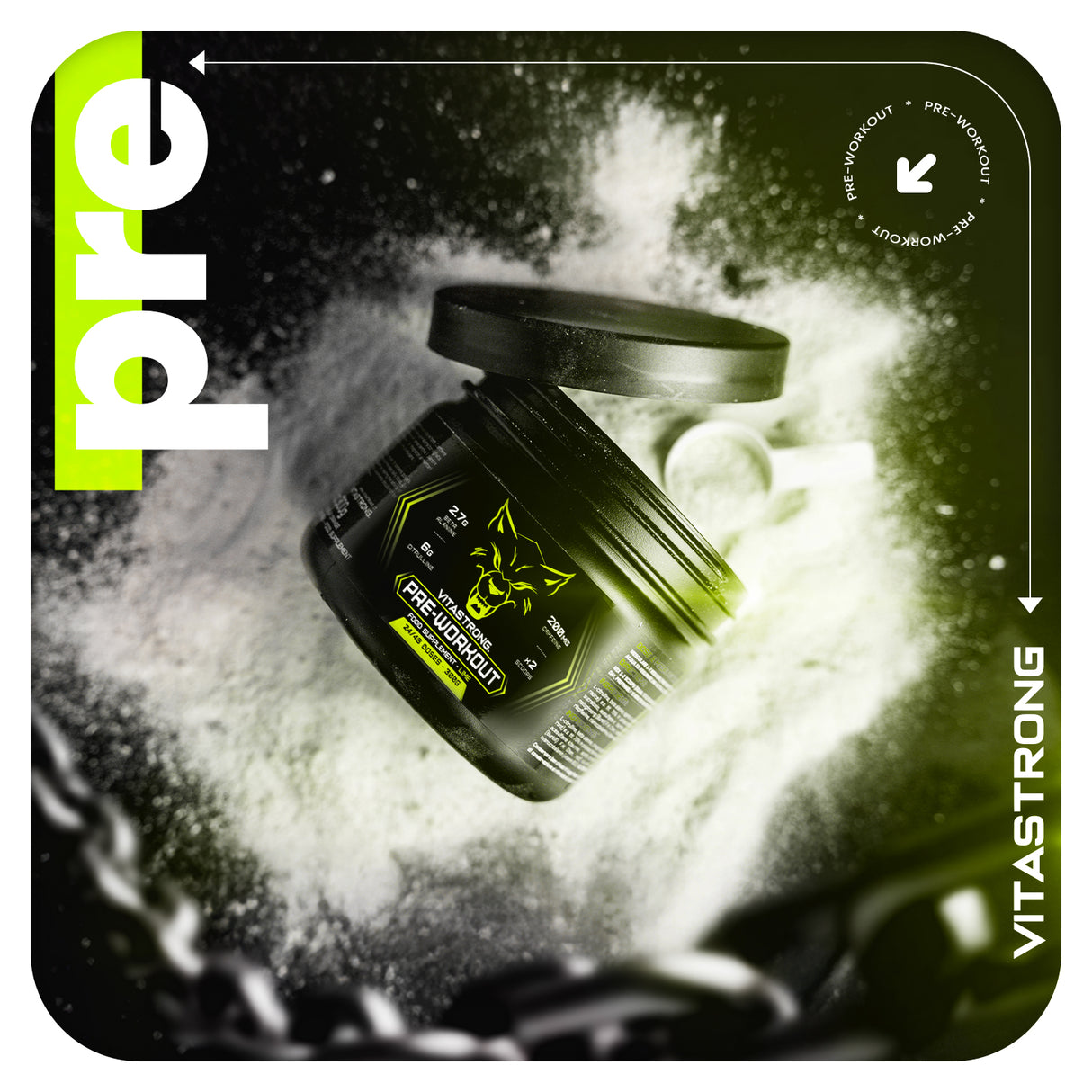 PREWORKOUT POWDER 300G - Immediate Energy Boost