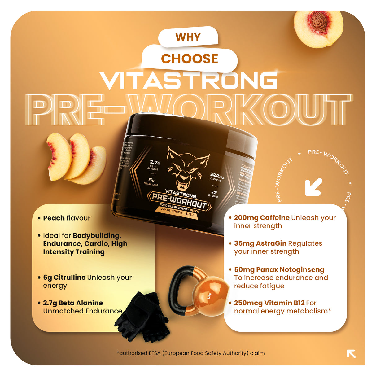 PREWORKOUT POWDER 300G - Immediate Energy Boost