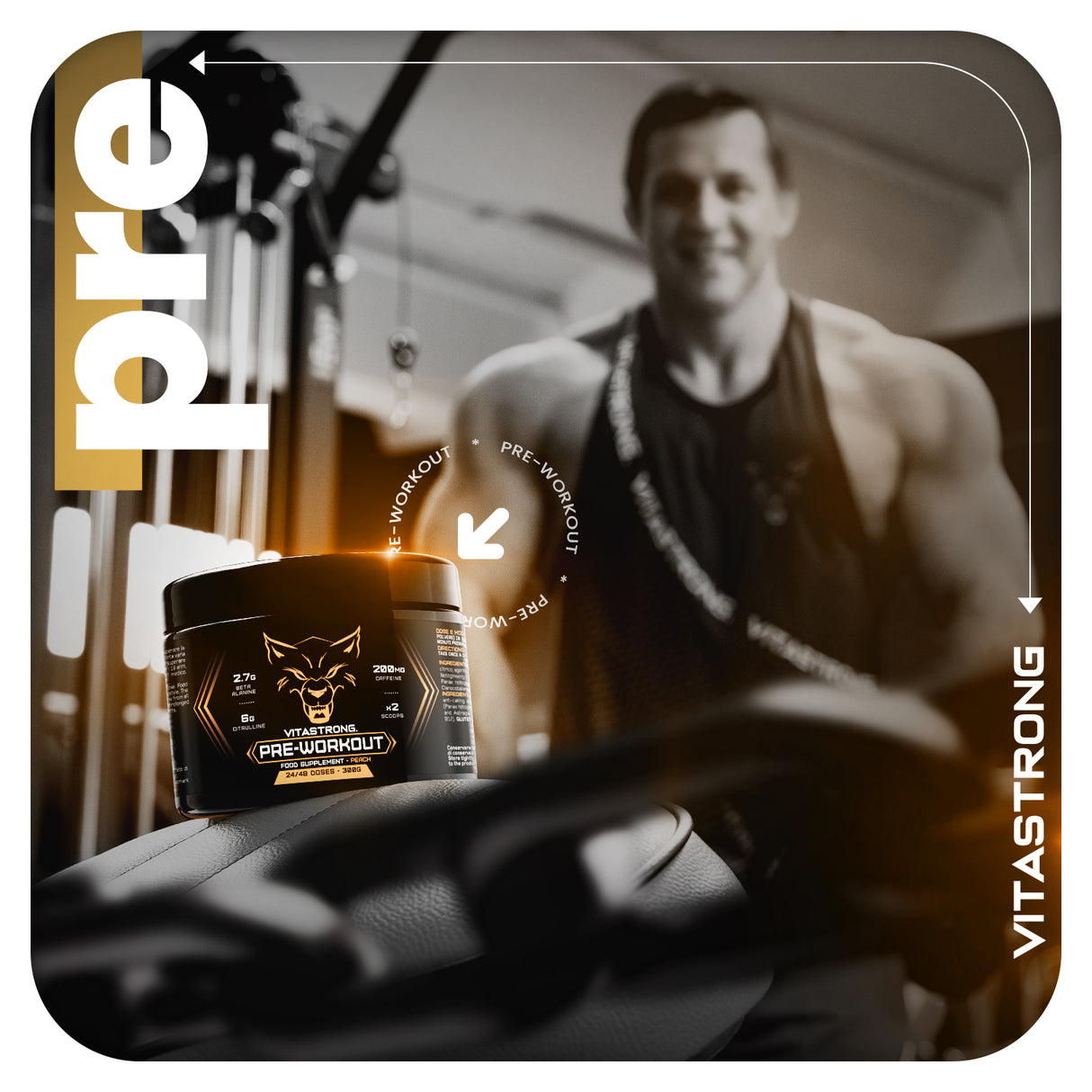 PREWORKOUT POWDER 300G - Immediate Energy Boost