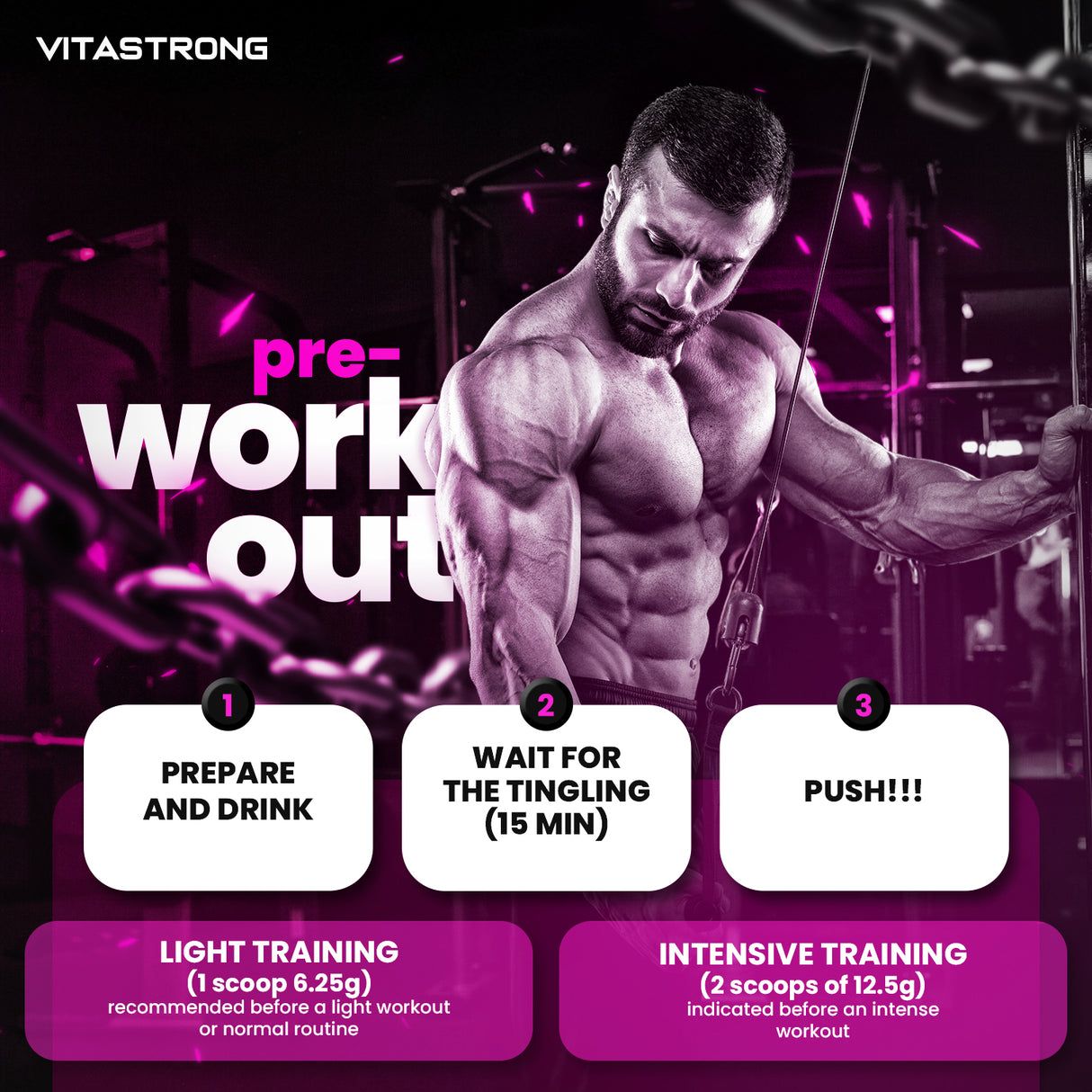 PREWORKOUT POWDER 300G - Immediate Energy Boost