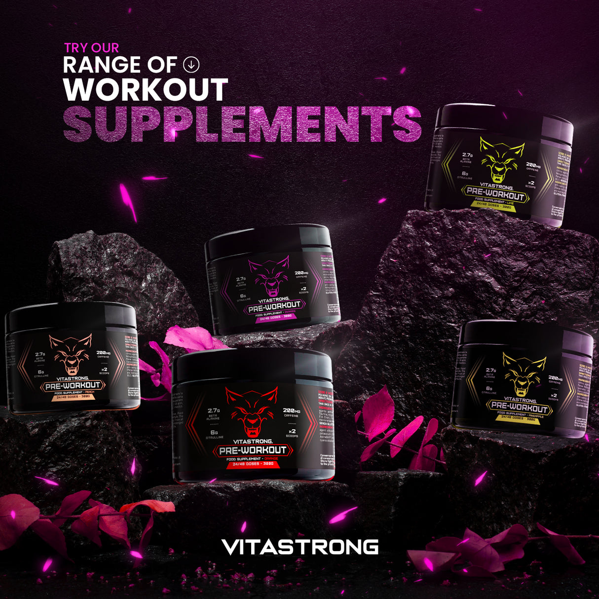 PREWORKOUT POWDER 300G - Immediate Energy Boost