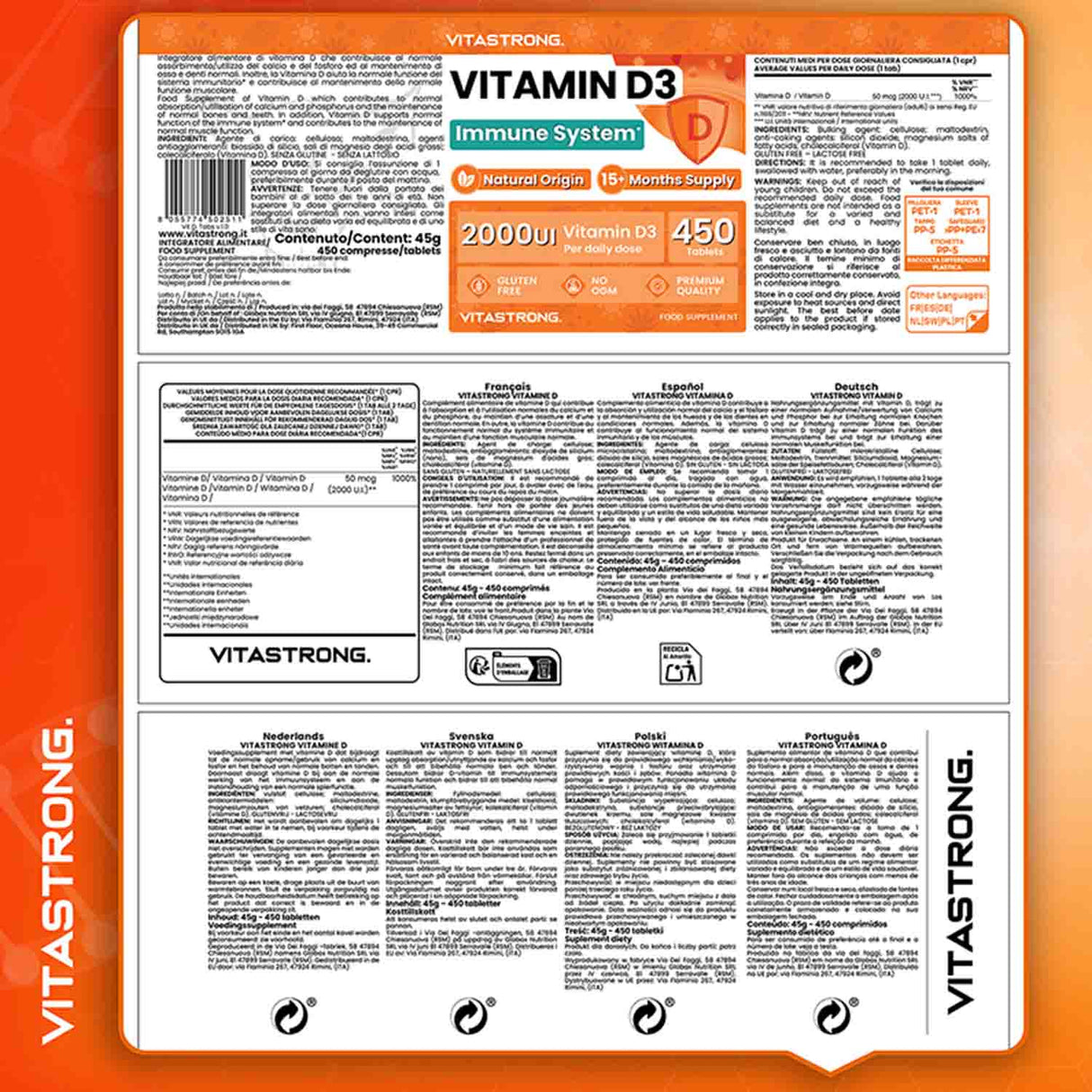 VITAMIN D3 450CPR