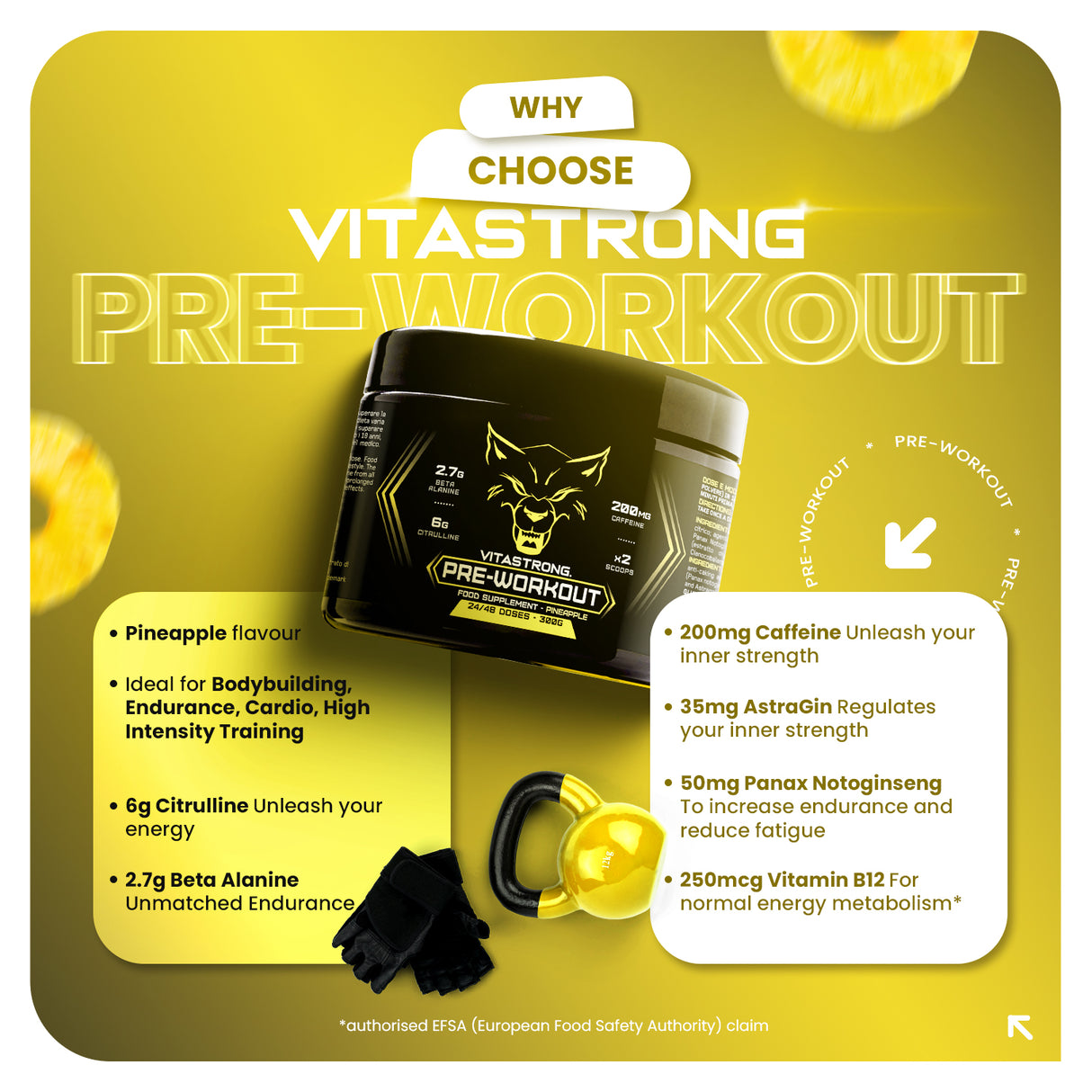 PREWORKOUT POWDER 300G - Immediate Energy Boost