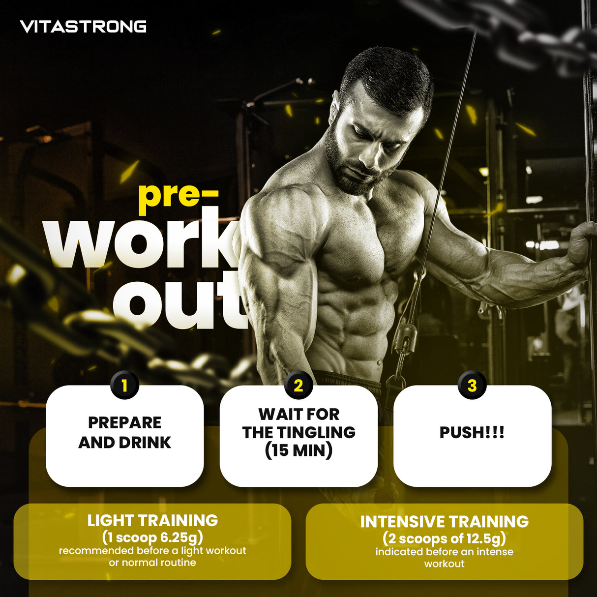 PREWORKOUT POWDER 300G - Immediate Energy Boost
