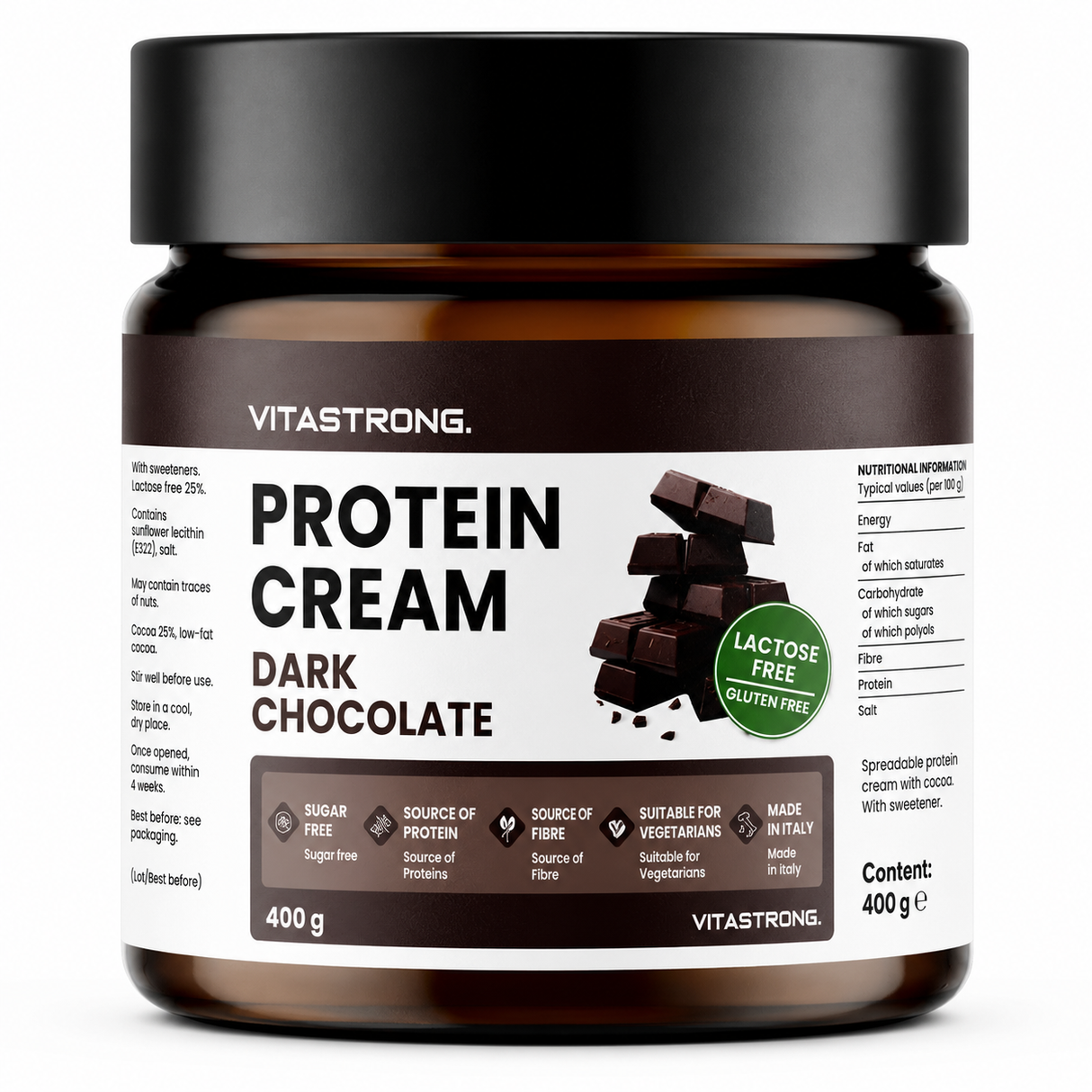 PROTEIN CREAM DARK CHOCO 400g