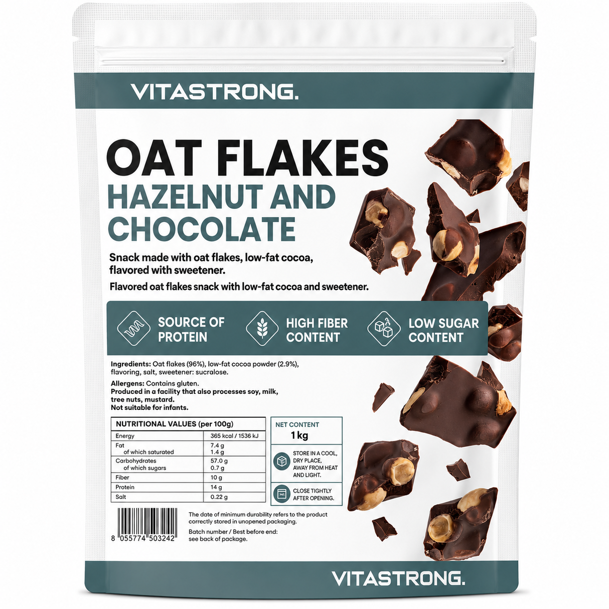 OAT FLAKES - HAZELNUT & CHOCO