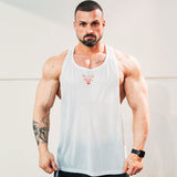 RED LINE WHITE TANK TOP