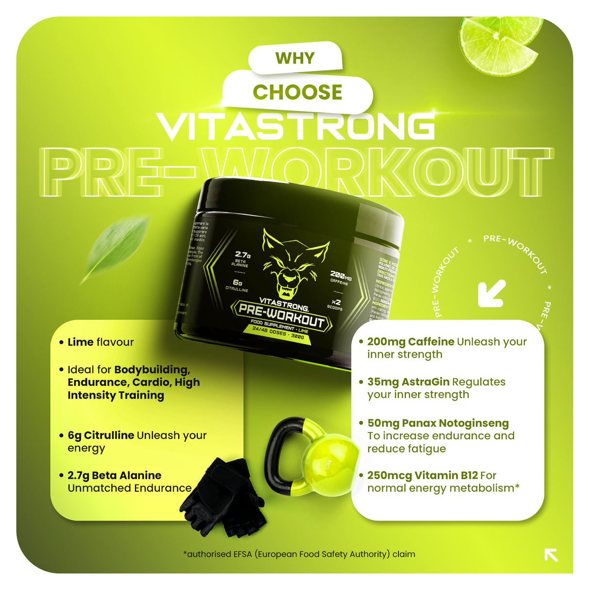 PREWORKOUT POWDER 300G - Immediate Energy Boost