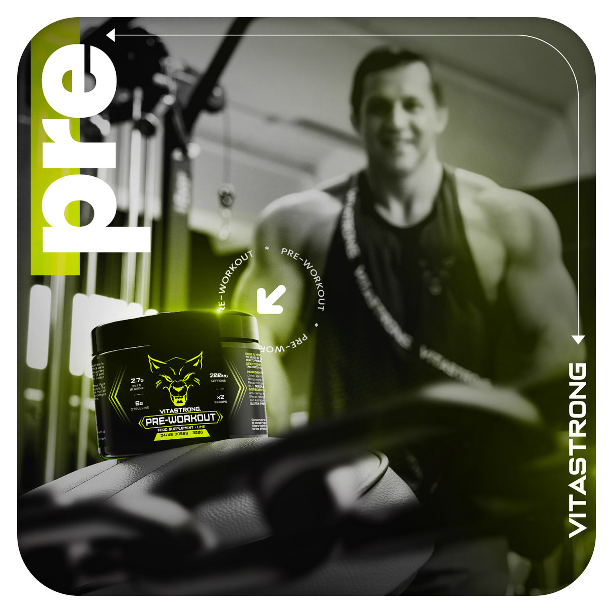 PREWORKOUT POWDER 300G - Immediate Energy Boost