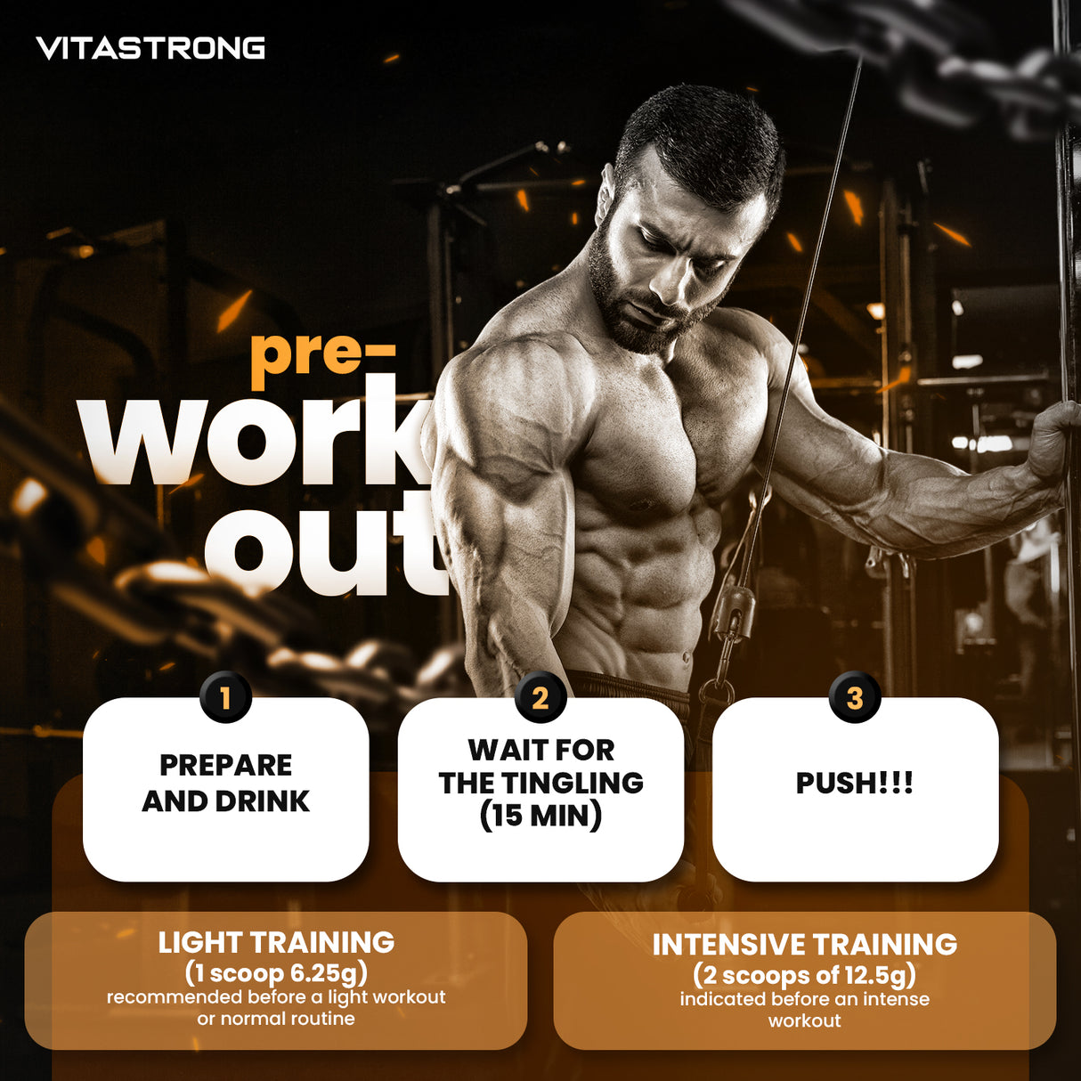 PREWORKOUT POWDER 300G - Immediate Energy Boost