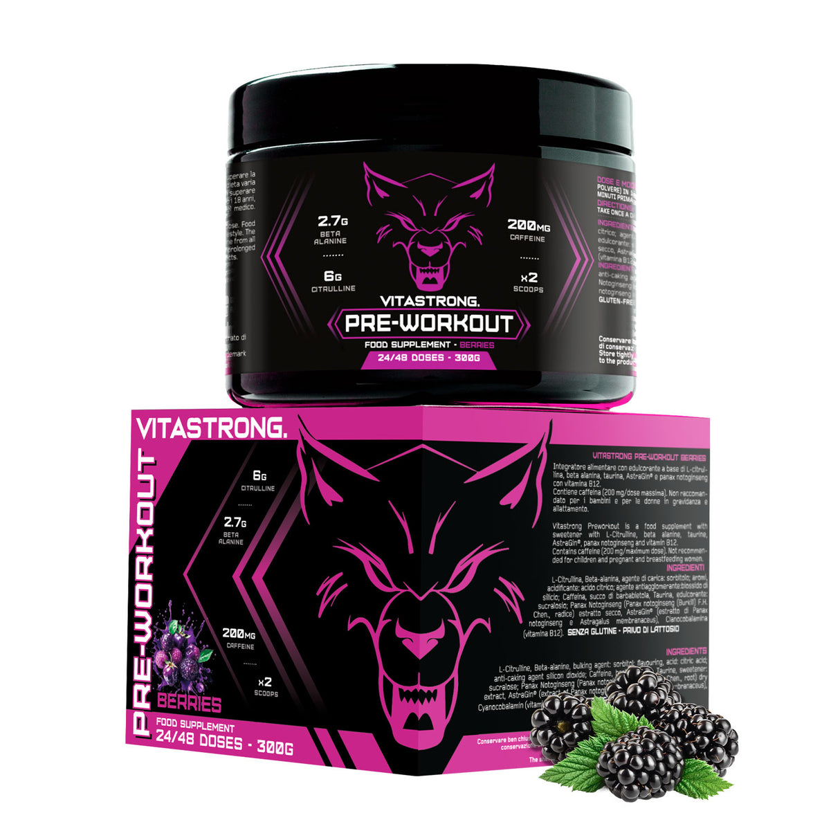 PREWORKOUT POWDER 300G - Immediate Energy Boost