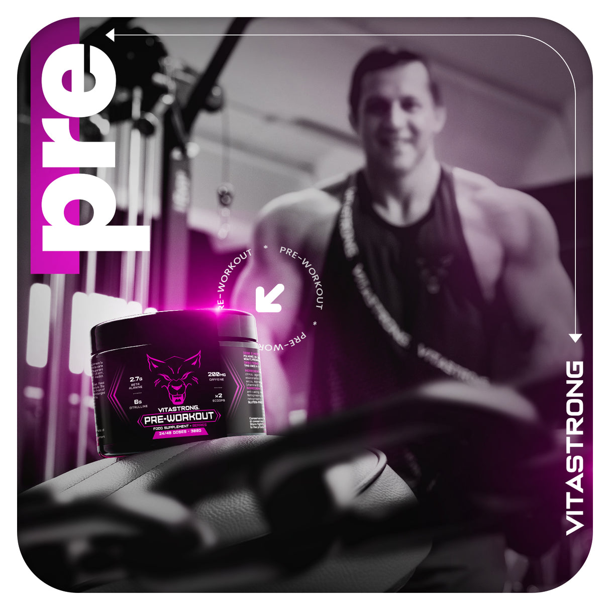 PREWORKOUT POWDER 300G - Immediate Energy Boost