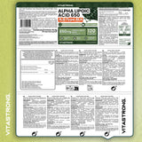 ALPHA LIPOIC ACID 650