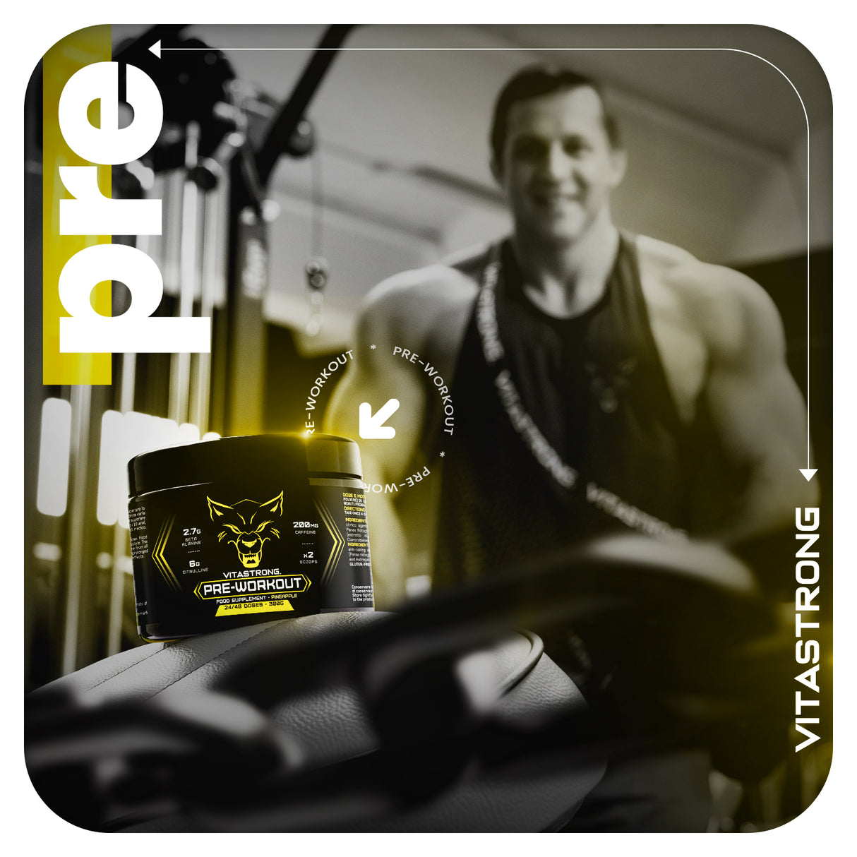 PREWORKOUT POWDER 300G - Immediate Energy Boost