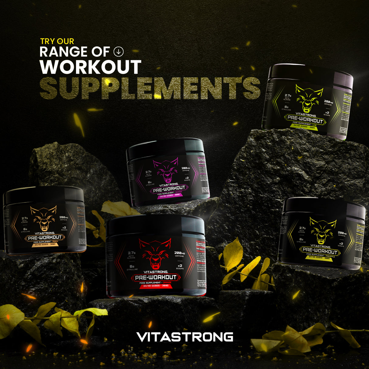 PREWORKOUT POWDER 300G - Immediate Energy Boost