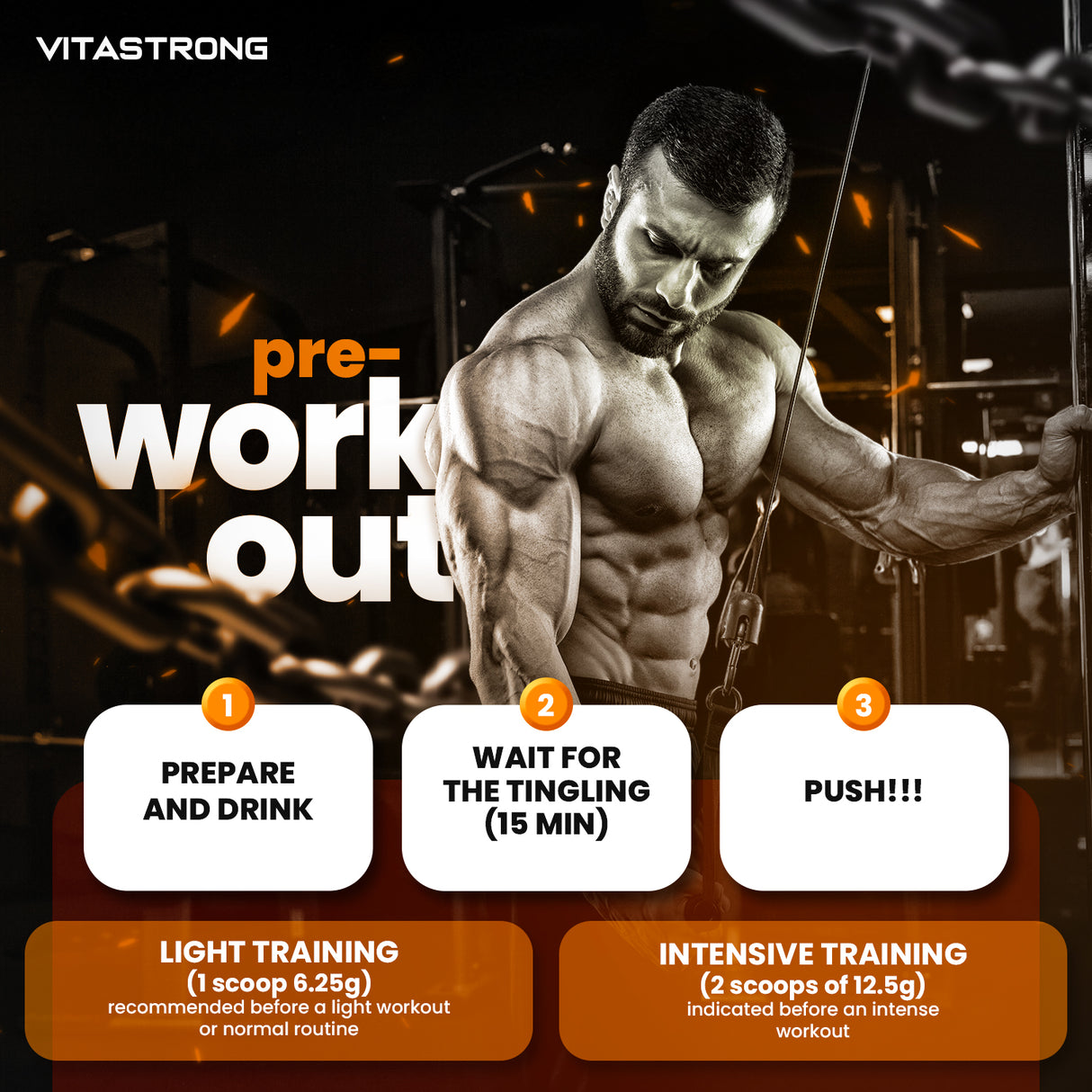 PREWORKOUT POWDER - CAFFEINE FREE - 300G