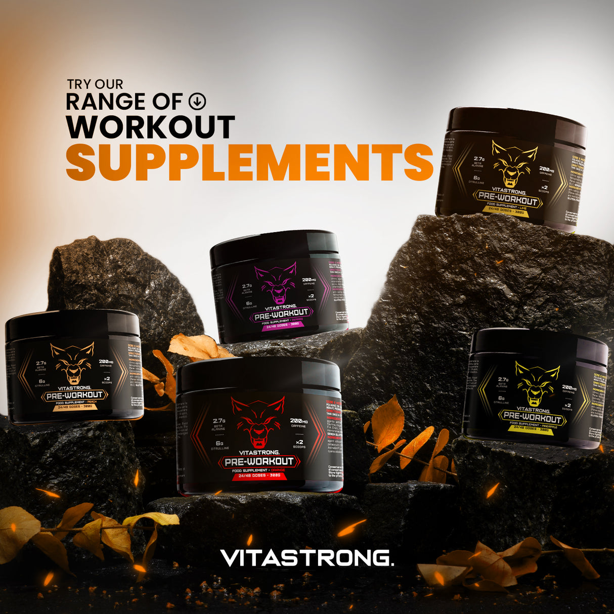 PREWORKOUT POWDER - CAFFEINE FREE - 300G