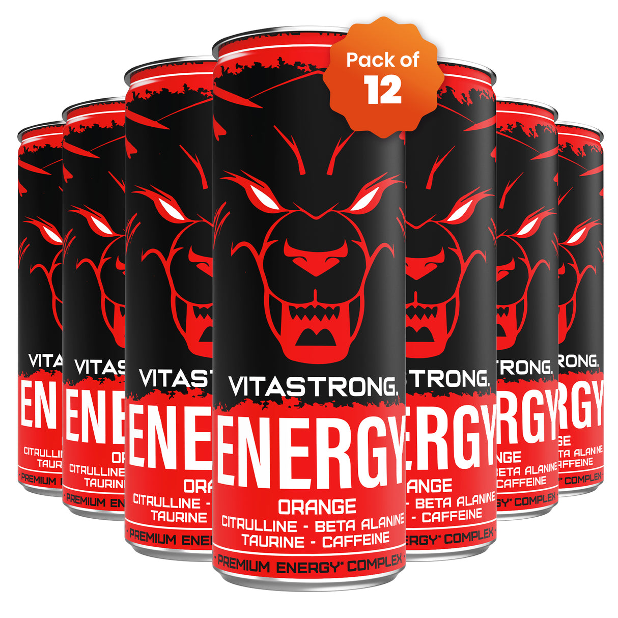 VITASTRONG ENERGY - ORANGE 330ML [12X BOX]