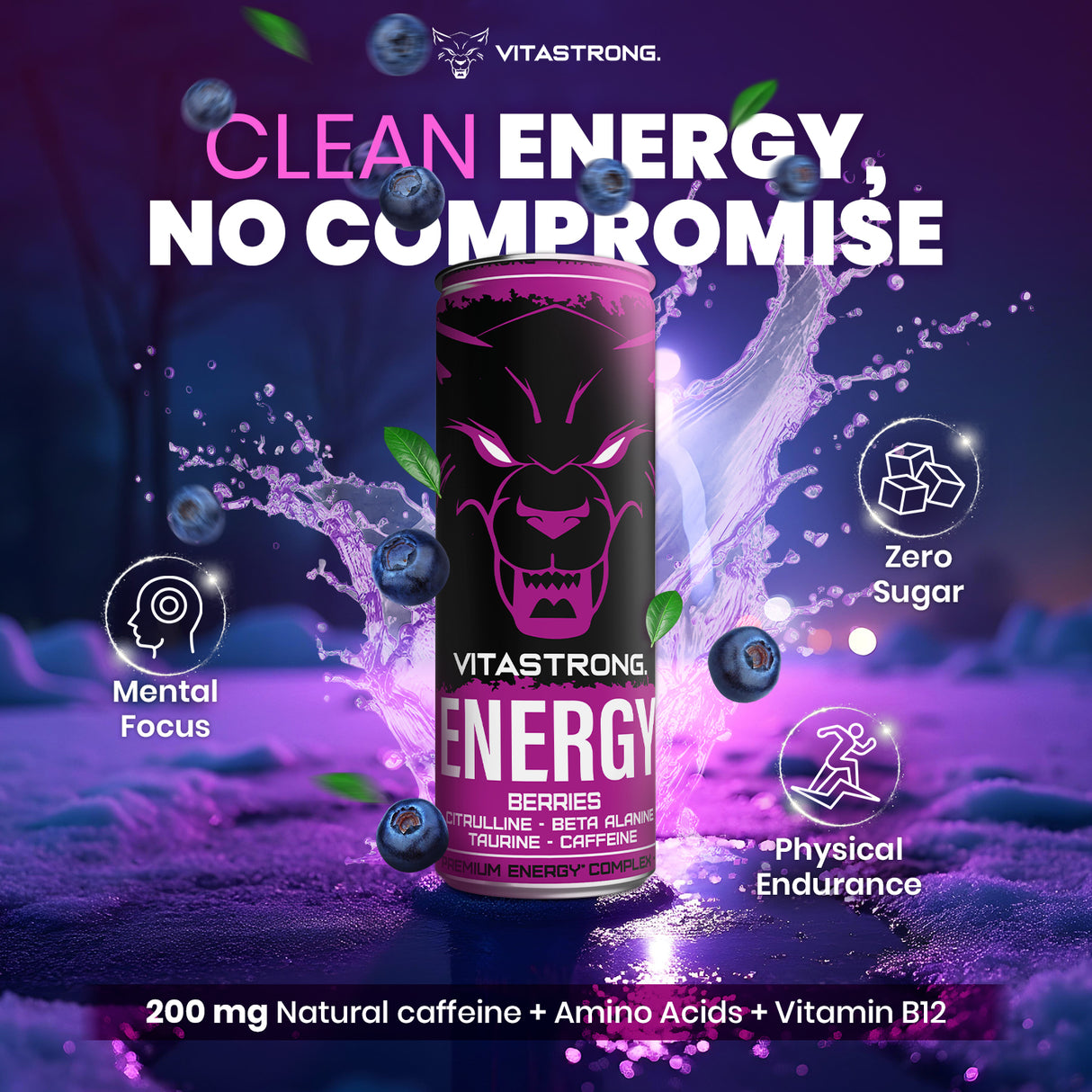 VITASTRONG ENERGY - BERRIES 330ML [12X BOX]