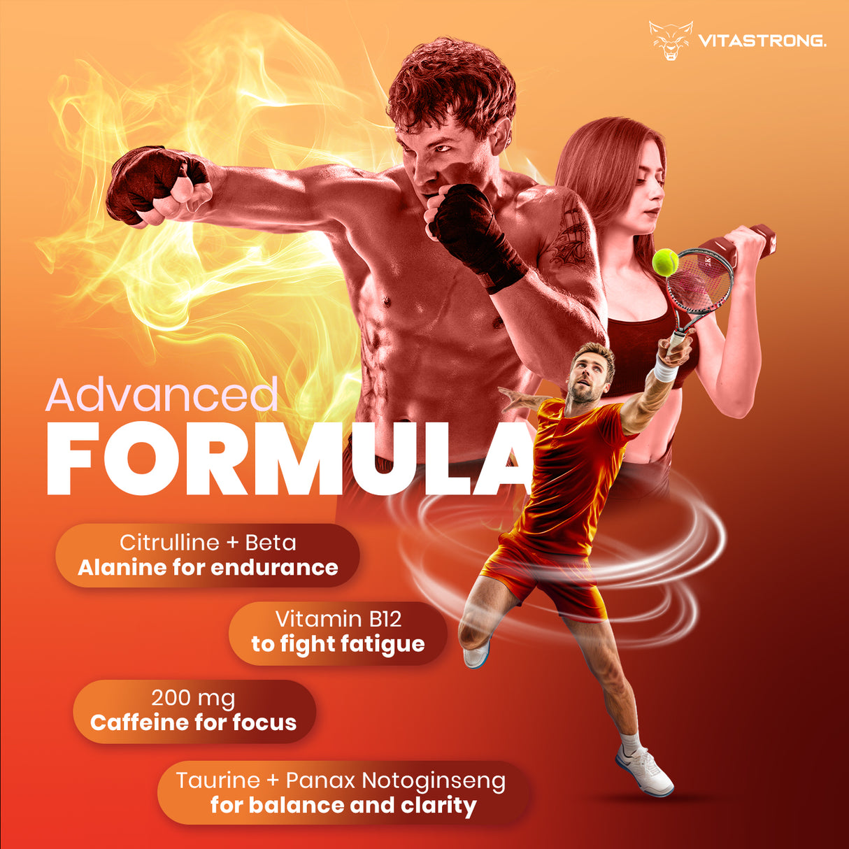 VITASTRONG ENERGY - ORANGE 330ML [12X BOX]