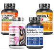 Beauty Pack - collagen, biotin, omega 3 and vitamin C+zinc