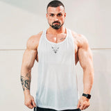 BLACK LINE WHITE TANK TOP - Lifestyle