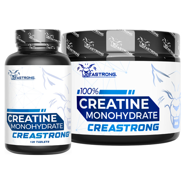 Creastrong Essential Pack - creatine powder and tablets