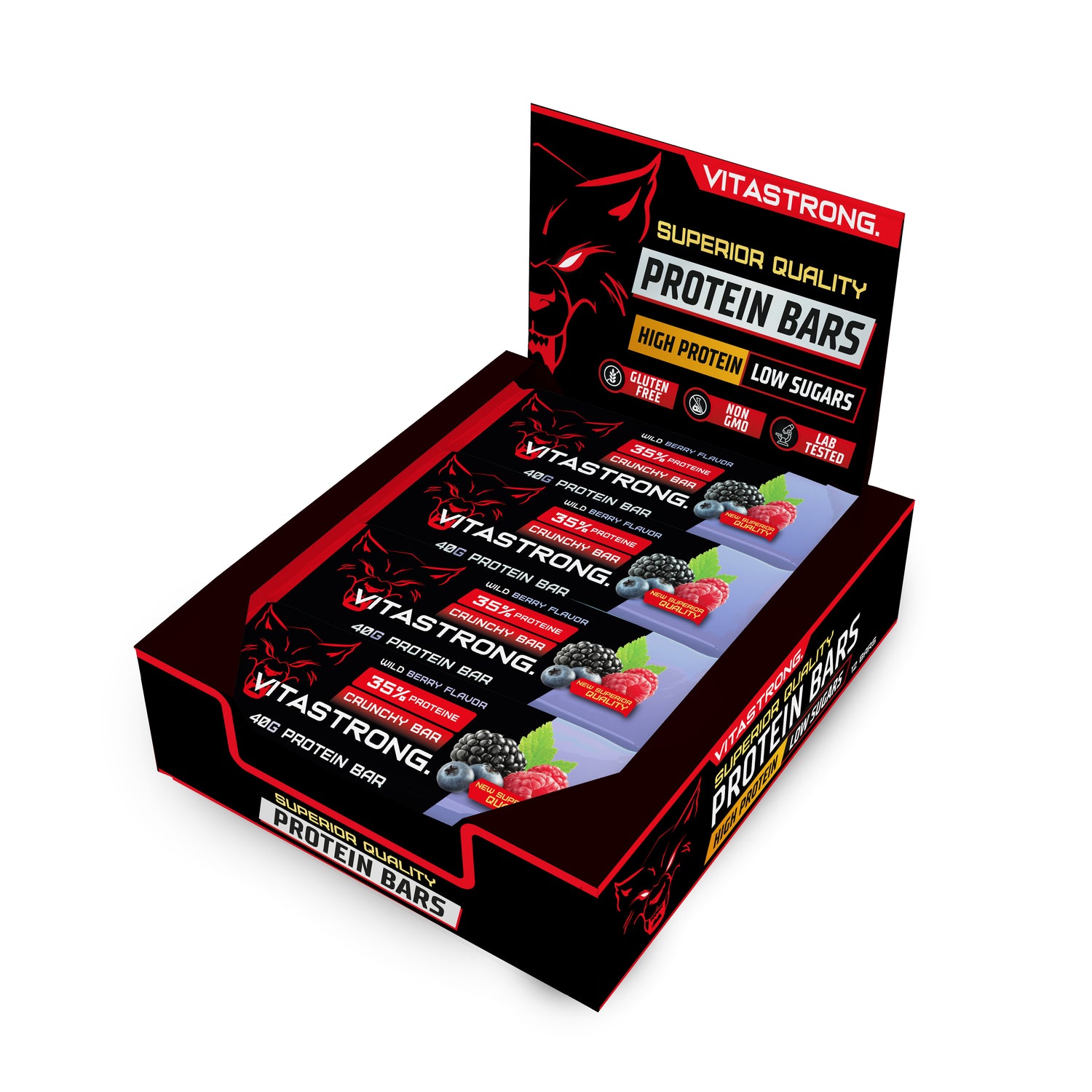 BOX X12 PROTEIN BAR - BERRIES