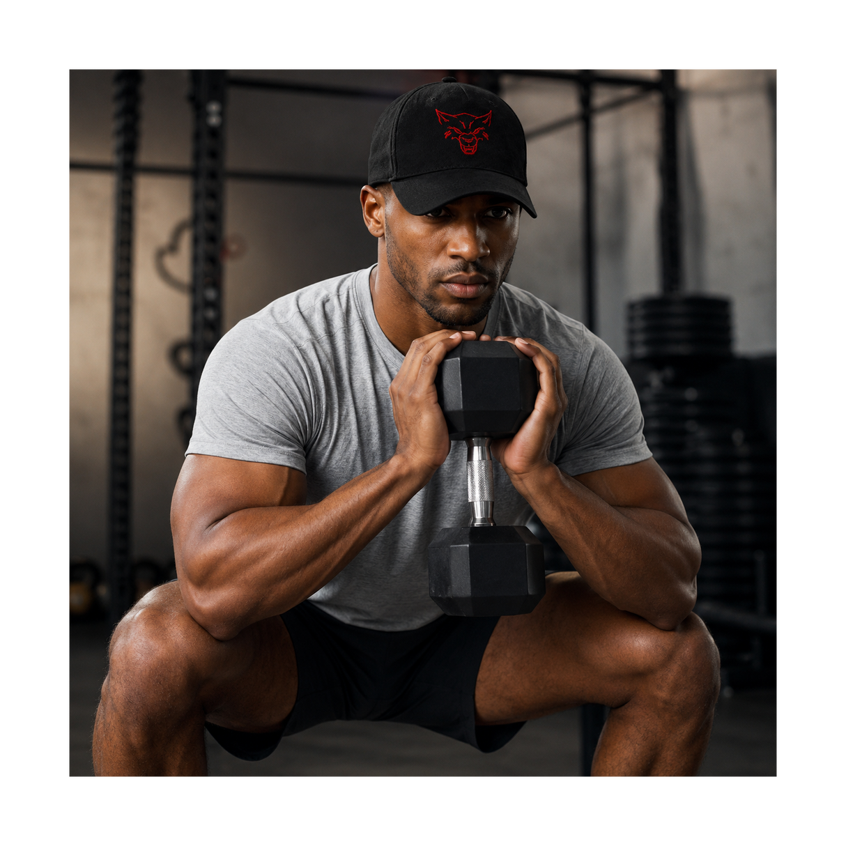 Essential Cap Black - side view