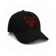 Vitastrong Essential Cap Black with red embroidered wolf logo