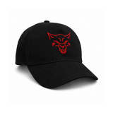 Vitastrong Essential Cap Black with red embroidered wolf logo