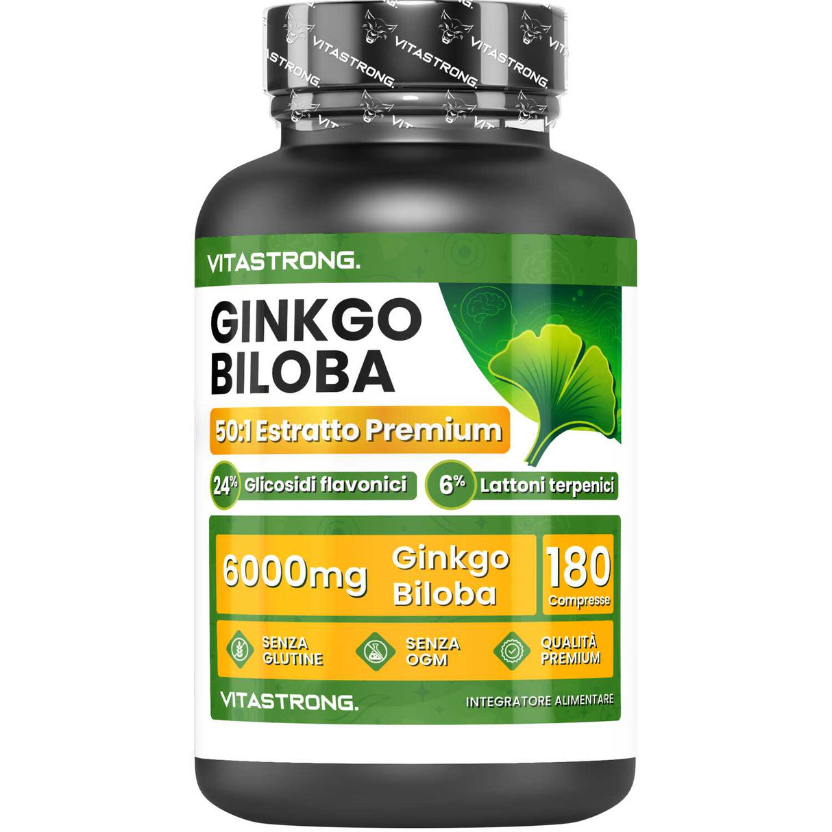 Vitastrong Ginkgo Biloba 180 tablets - memory and microcirculation