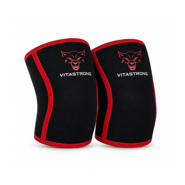 Vitastrong Knee Sleeves Pro - pair of knee sleeves, 7mm neoprene