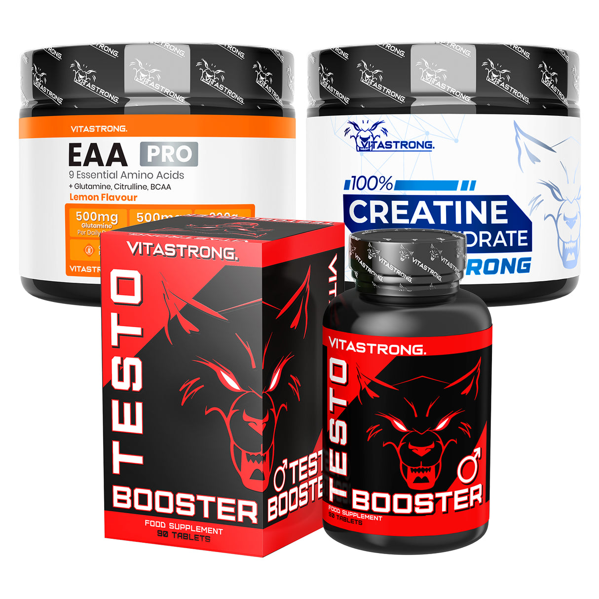 Muscle Growth Pack - creatine, EAA and testobooster