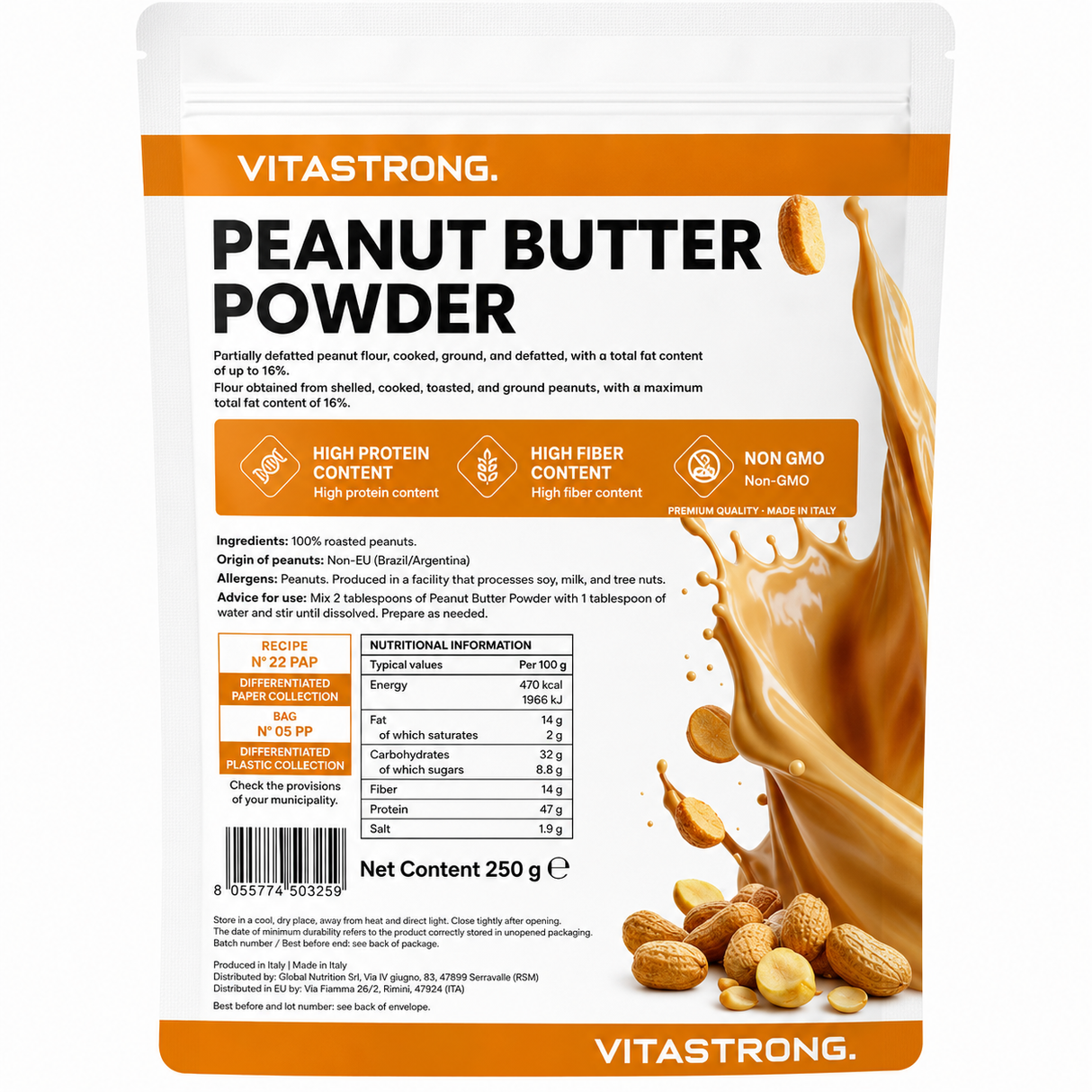 PEANUT BUTTER IN POWDER