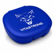 PILLBOX BLUE – Vitastrong 5-compartment pill organiser for athletes