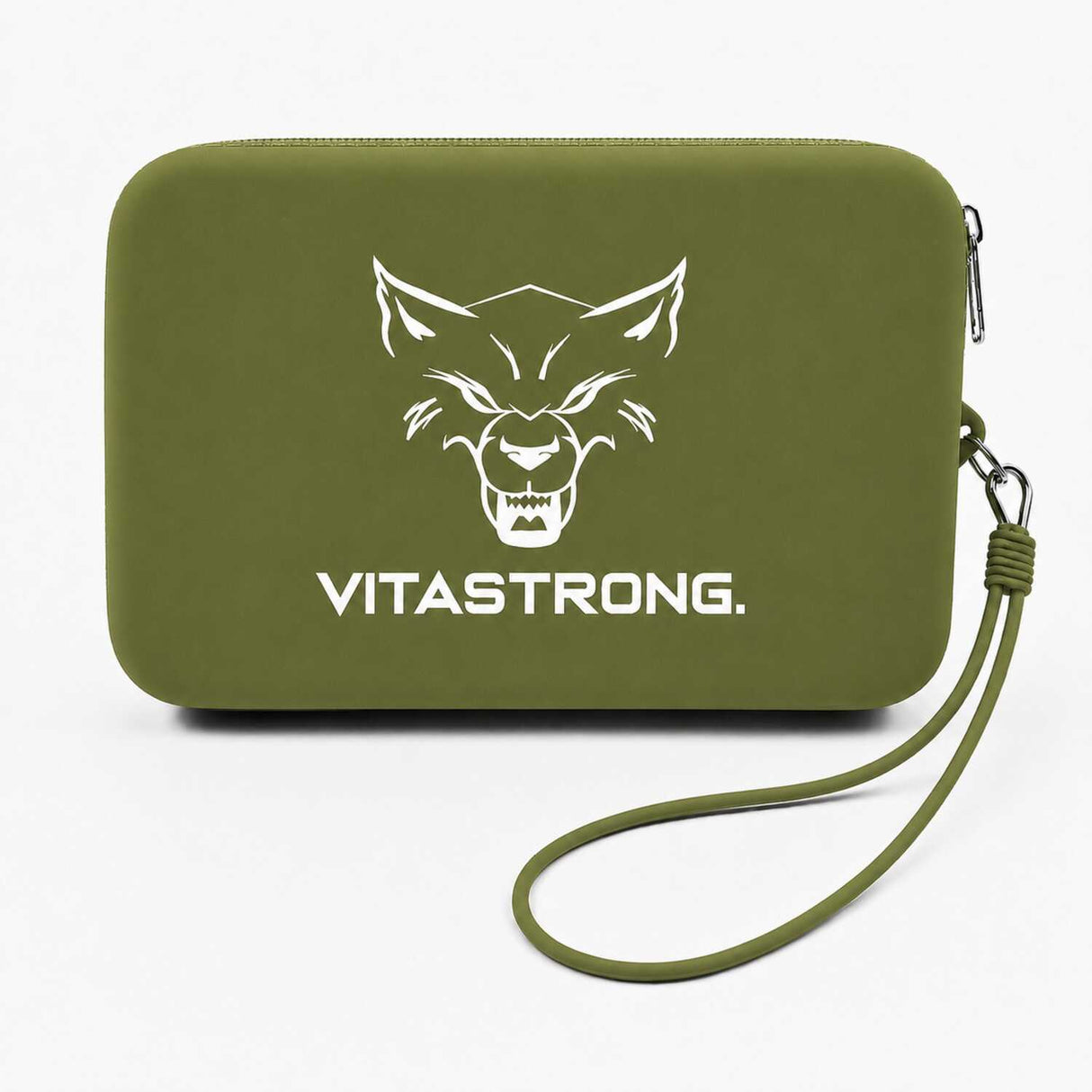 Vitastrong Pouch - Military Green waterproof silicone