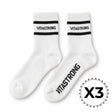 SOCKS WHITE - Vitastrong Sports Socks - Pack of 3 pairs