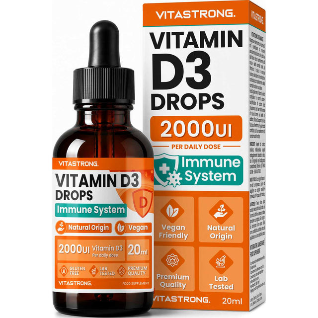 Vitastrong Vitamin D3 Drops 20ml — immune system support